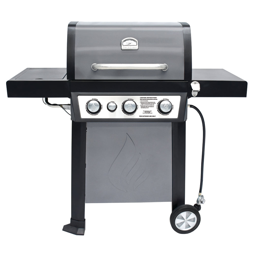 Even Embers® 3-Burner Gas Grill with Side Burner - Inactive